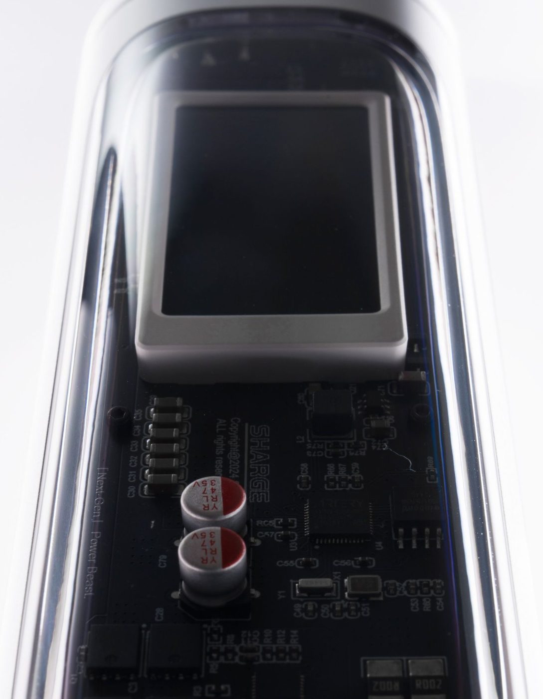 Transparent charger internals